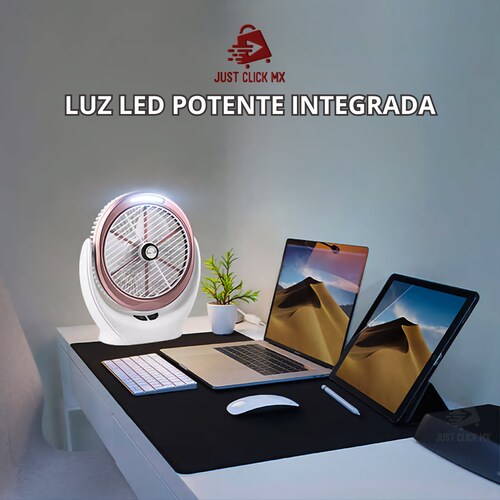 Ventilador de Escritorio Portátil con LED