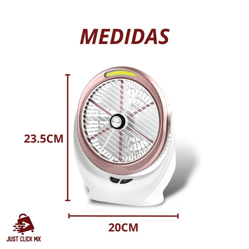 Ventilador de Escritorio Portátil con LED