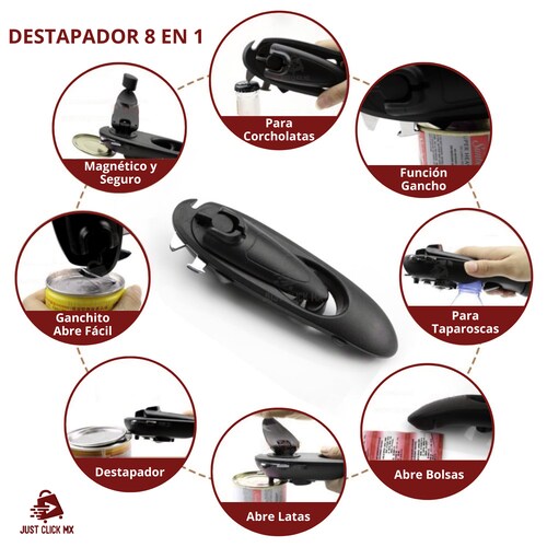 Destapador Multiusos 8 en 1