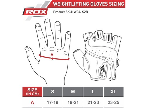Guantes Rdx Gym S2 Entrenamiento Pesas Gimnasio Crossfit