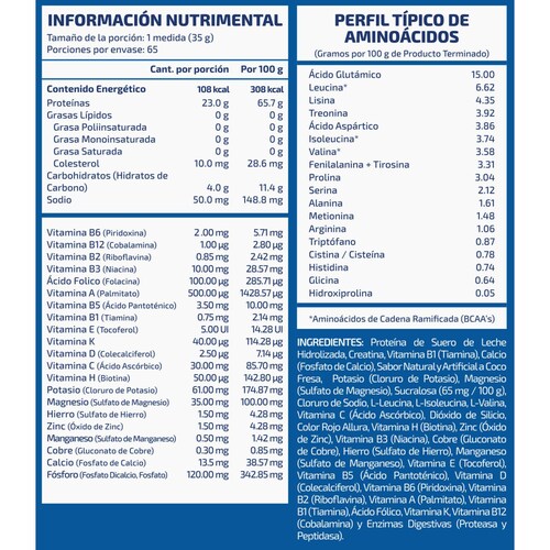 NST | Whey Protein | Proteína de Suero de Leche Hidrolizada NST | Sabor Galleta con Crema | 65 Porciones | 