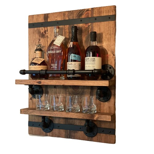 Cava de Pared PortaBotellas, Repisa Industrial