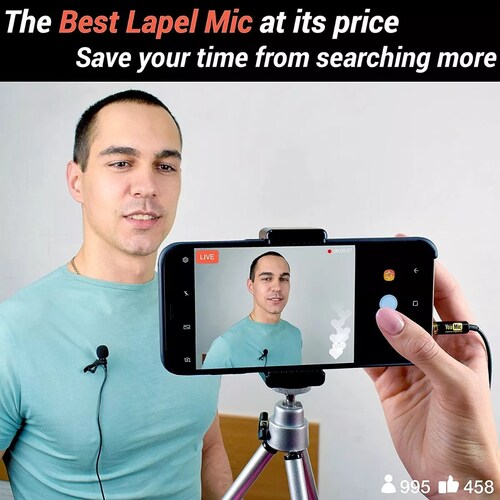 Micrófono Solapa Lavalier Clip Celulares Calidad Profesional