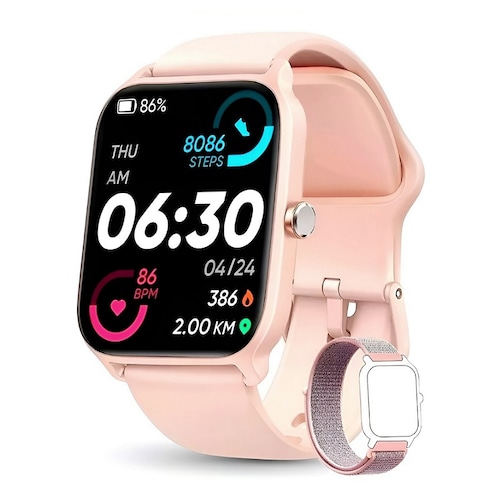 Reloj inteligente para mujer, rastreador de ejercicios, pulsera Bluetooth,  banda deportiva inteligente