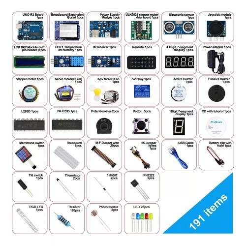 Kit Compatible Con Arduino Uno Con Español Tutorial