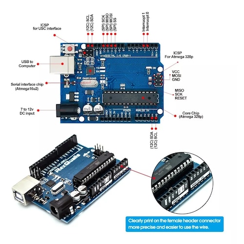 Kit Compatible Con Arduino Uno Con Español Tutorial