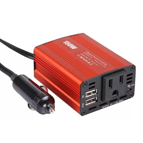 Inversor De Corriente Automotriz De 12v A 110v 150w