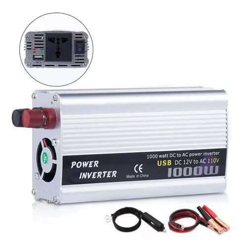 Convertidor De Corriente Auto Para Auto 1000w 12 A 110v