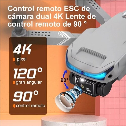 Dron A Control Remoto Axnen Xt9 Con Cámara 4k Hd, 3 Baterías