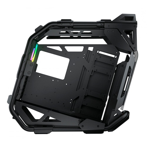 Gabinete Cougar Cratus con Ventana Midi-Tower Mini-ITX USB 3.0 sin Fuente RGB Negro.
