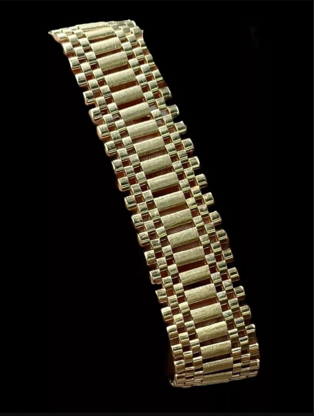 Pulsera Estilo Rolex En Oro De 14 Kilates