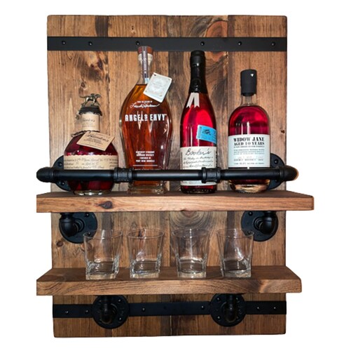 Cava de Pared PortaBotellas, Repisa Industrial