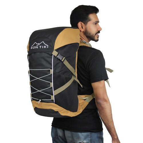Mochila 42l Negro Montañismo, Campismo Y Senderismo Kon Tiki TLALOQUE NE-DO