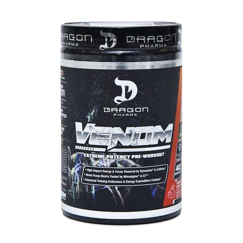 Pre Entreno Venom Dragon Pharma 196gr 40 Serv .