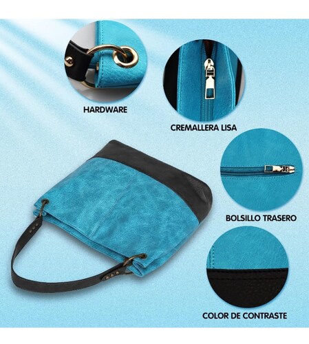 Bolsa de mano y hombro casual moderna impermeable 