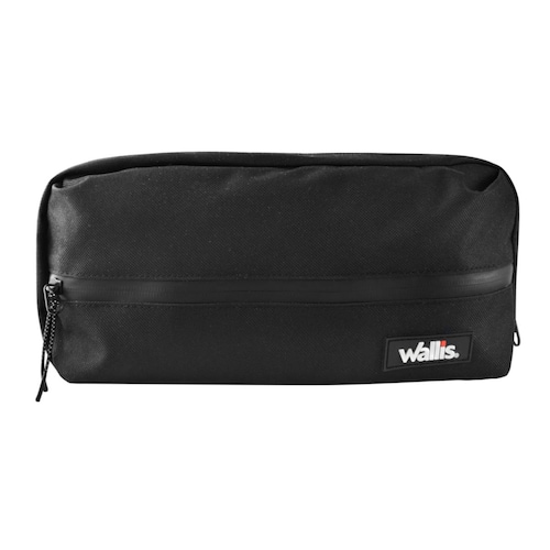 Cangurera Wallis unisex con 2 compartimientos y correa ajustable, negro.