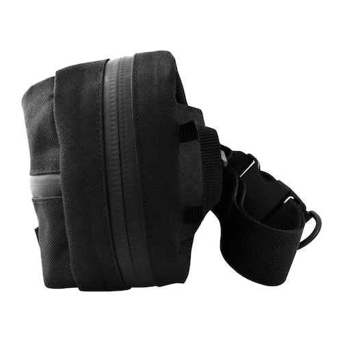 Cangurera Wallis unisex con 2 compartimientos y correa ajustable, negro.