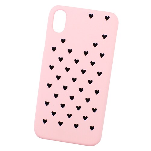 Funda Case Triche para iPHONE XR Diseño Corazones Color Rosa