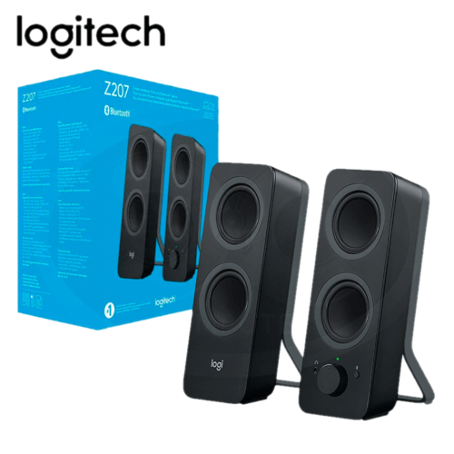 Bocinas Logitech Z207 Bluetooth, Negro