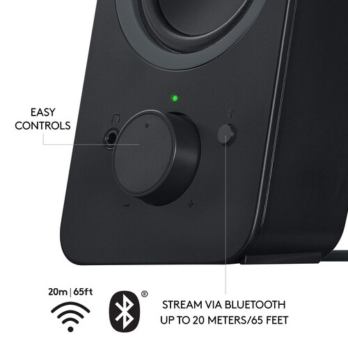 Bocinas Logitech Z207 Bluetooth, Negro