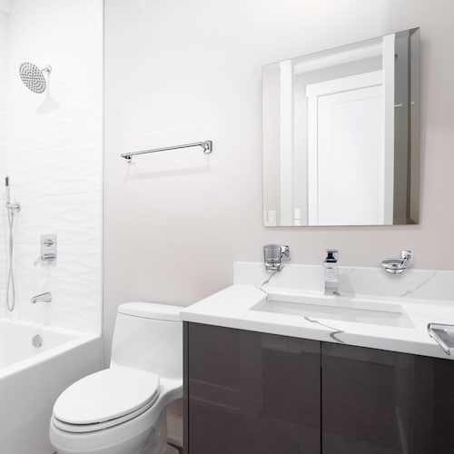 CNX Kit de Regadera con Cuello y Accesorios para Baño de Acero Inoxidable y Zinc.