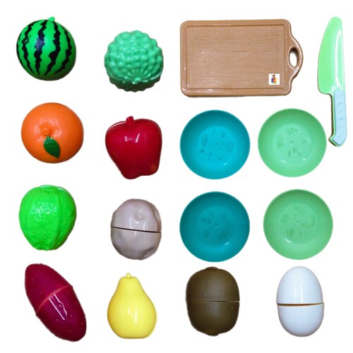 Frutas Verduras Pagables Juego De Comida Juguetes Rol 16pz