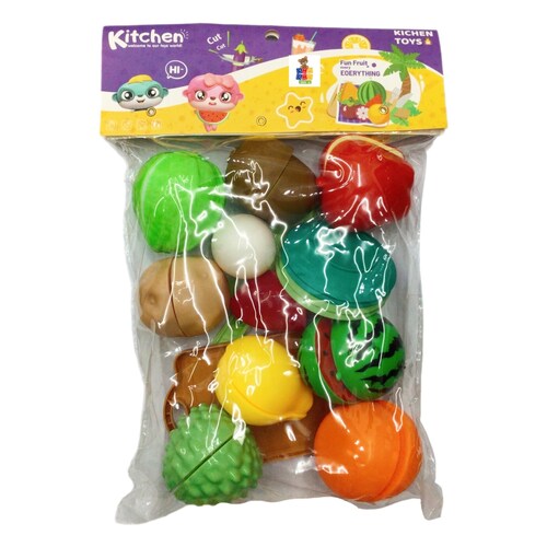 Frutas Verduras Pagables Juego De Comida Juguetes Rol 16pz