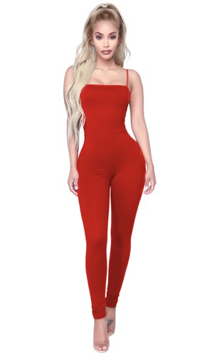 Jumper palazzo enterizo mono jumpsuit ajustado casual xally 105 escote con tirantes
