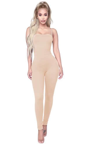 Jumper palazzo enterizo mono jumpsuit ajustado casual xally 105 escote con tirantes