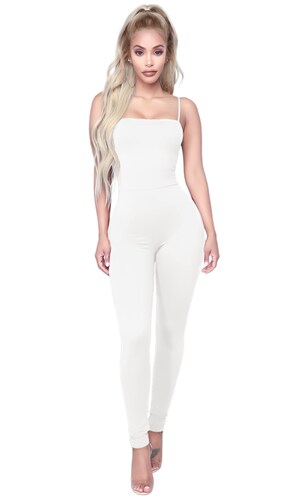 Jumper palazzo enterizo mono jumpsuit ajustado casual xally 105 escote con tirantes