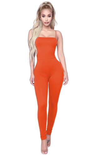 Jumper palazzo enterizo mono jumpsuit ajustado casual xally 105 escote con tirantes