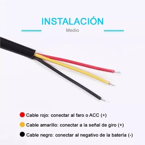 Par Tira Led Drl Flexible Direccional Secuencial Auto 60cm Azul
