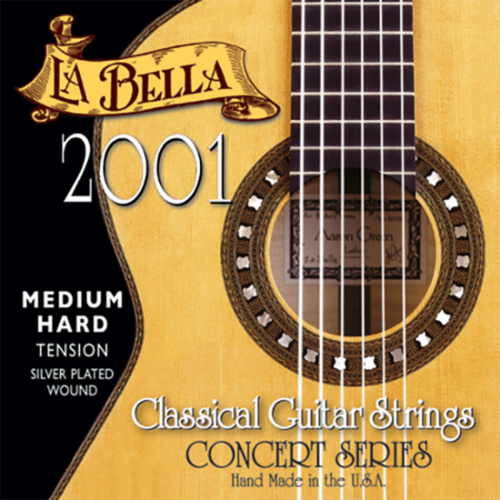 Cuerdas La Bella 2001MH Medium Hard Tension P/Guitarra Clásica 