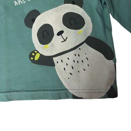Playera azul panda you ARE BEAUTIFUL bebé niño Losan
