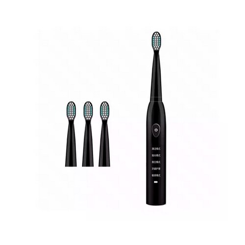 Cepillo De Dientes Eléctrico Sónico 4 Cabezales Carga Usb.