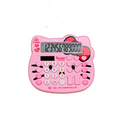 Calculadora Hello Kitty Multifuncional Con Carga Solar