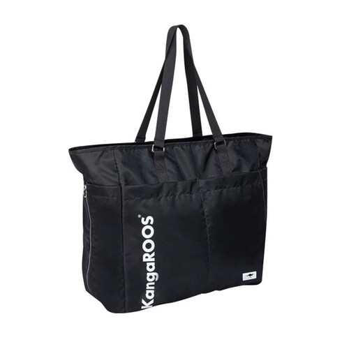 Bolso color de mujer negro marca Kangaroos, tipo tote, grande, mod. 1076904