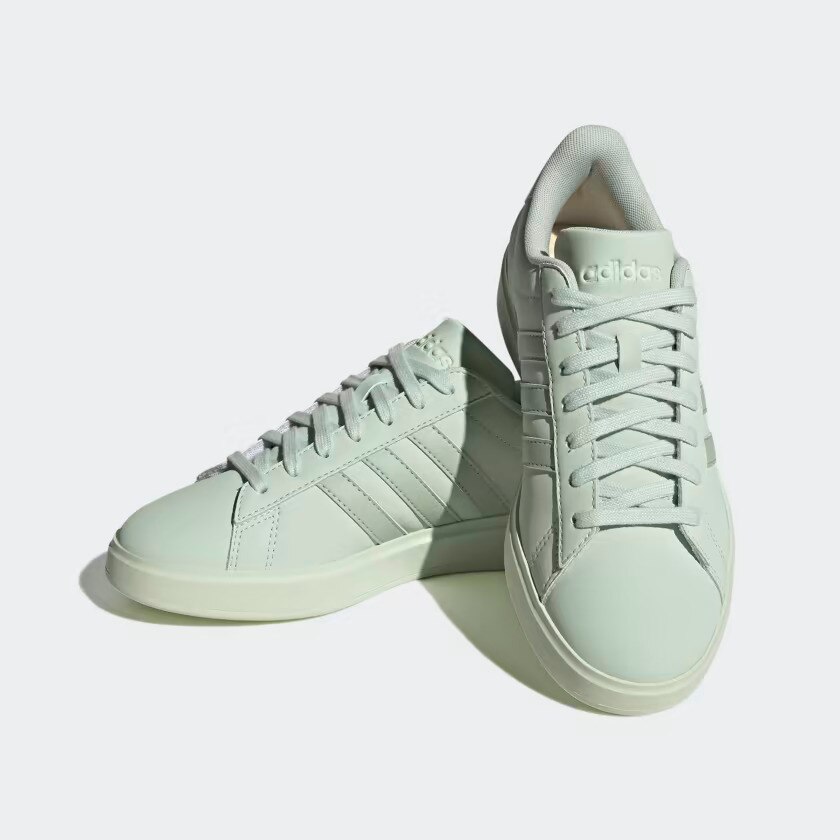 Tenis Adidas Grand Court Verde Menta de Dama Original