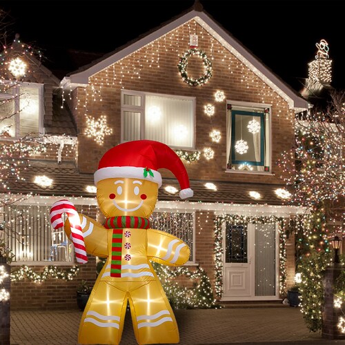 Inflable de Navidad Navideño Galleta Jengibre Gingy Gingerbread - 2.5m
