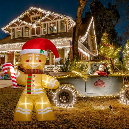 Inflable de Navidad Navideño Galleta Jengibre Gingy Gingerbread - 2.5m