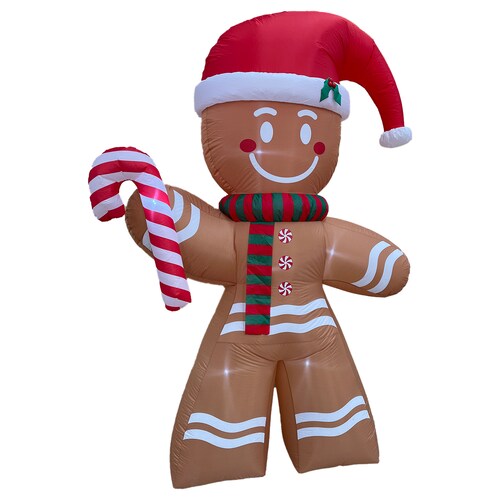 Inflable de Navidad Navideño Galleta Jengibre Gingy Gingerbread - 2.5m