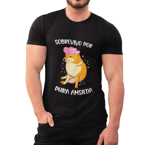 Playera Dama y Caballero Cheems Pura Amsieda Meme RBD