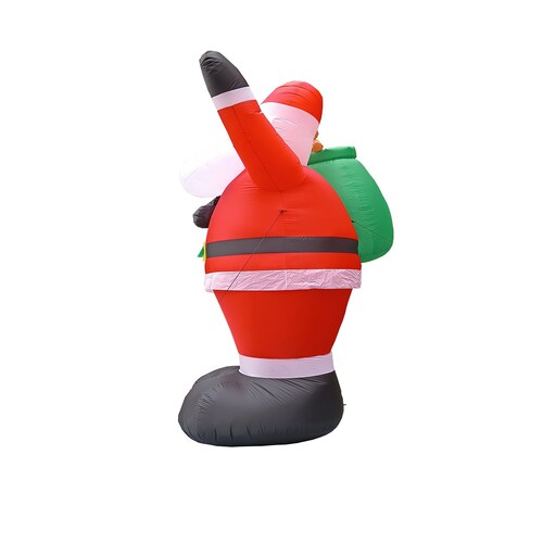 Inflable de Navidad Navideño SANTA CLAUS MEGA gigante con led 4m