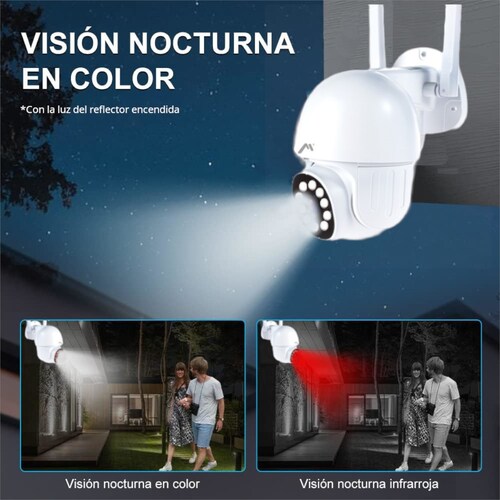 Cámara Seguridad WiFi Exterior Robotizada con memoria 64GB