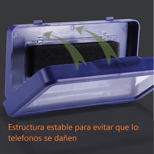 Soporte caja teléfono móvil impermeable baño estante TV piscina regadera cocina bañera caja blanco