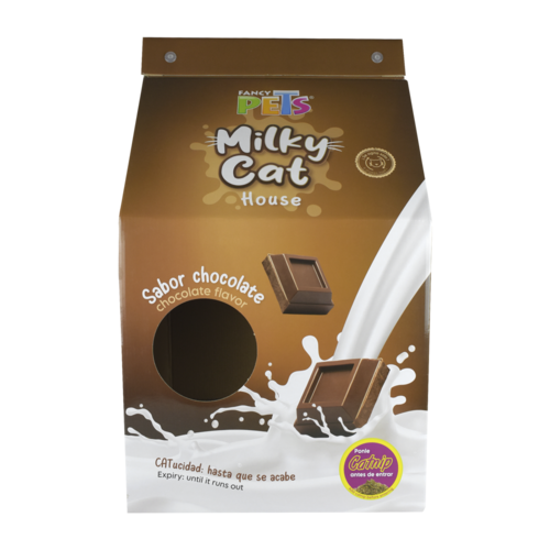 CASA DE CARTON CON RASCADOR P/GATO CHOCOLATE