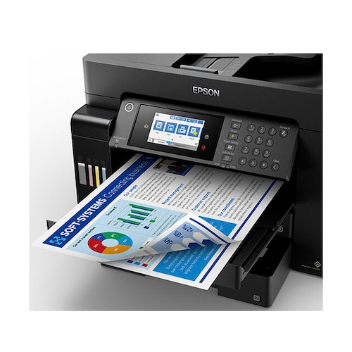 Multifuncional Epson EcoTank L15150 Color Inyección Tanque de Tinta Inalámbrico Negro.