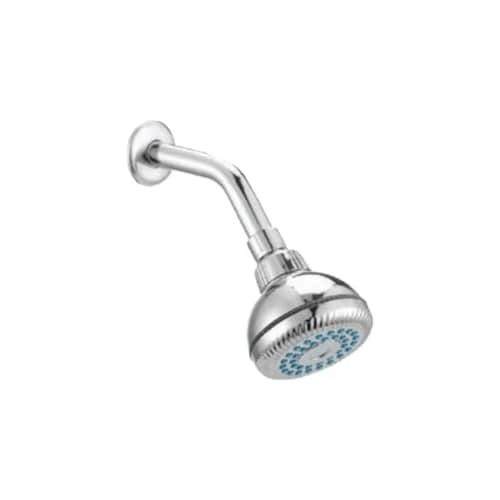 CNX Regadera Cromada ABS para Baño con Tubo de Acero Inoxidable (Con sistema anti-sarro).