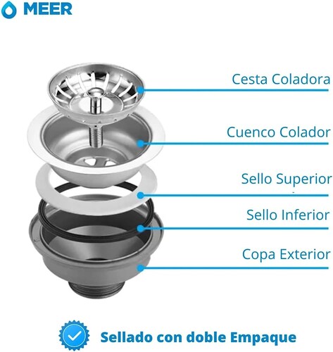 CNX Tarja Sencilla Para Submontar Incluye Kit de Instalación Completa