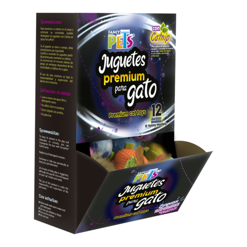 CAJA DE JUGUETES PREMIUM P/GATO - 36 PZAS